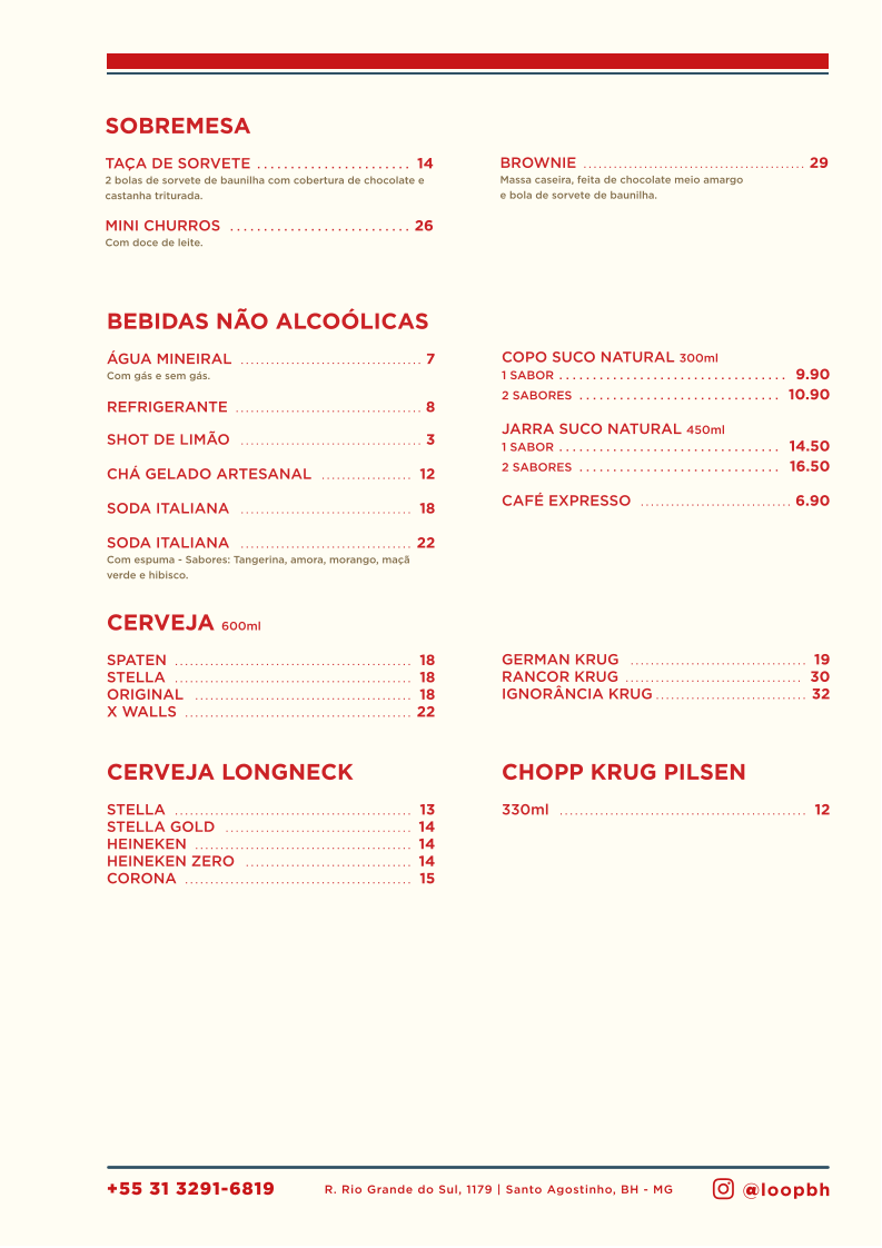 Menu Loop Gastro Bar-2